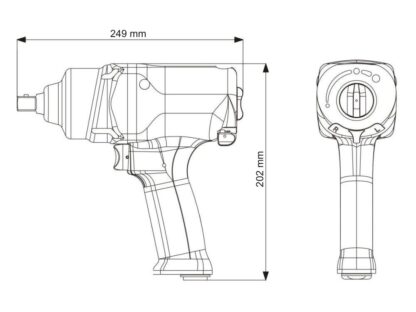3/4 " Slagmoersleutel 1100 Nm M10 - M30 - Image 2