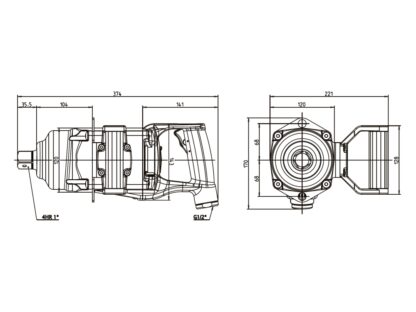 1" Slagmoersleutel 2650 Nm M24 - M45 - Afbeelding 2