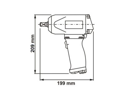 3/4" Slagmoersleutel 680 Nm M14-M24 - Afbeelding 2