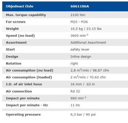 1" Slagmoersleutel 2100 Nm M20 - M36 - Afbeelding 5
